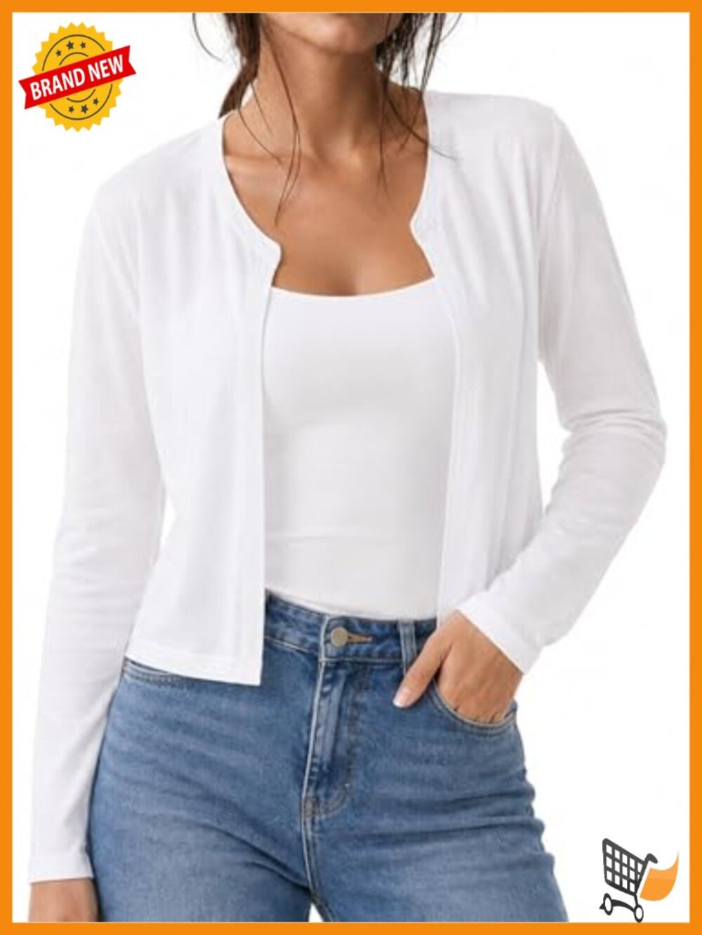 Sheer Open Front Bolero Cropped Cardigan Long Sleeve Crop Top